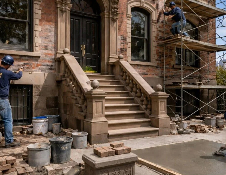 Historic facade restoration
